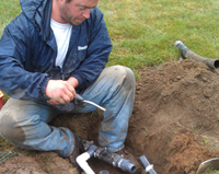 Irrigation installation in Millbury, Massachusetts